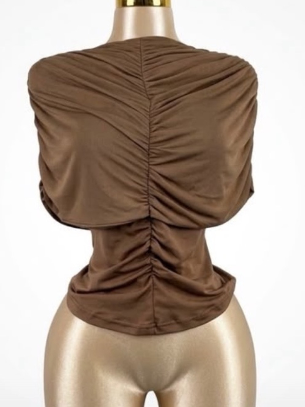 Ruched CAPE Short Sleeve Women's Top